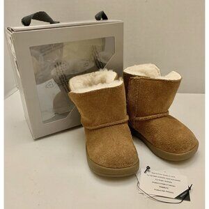 Ugg Plush Boots Youth Small 6-12 Months Keelan Chestnut Box